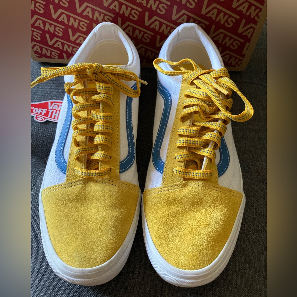 Vans Old Skool Sport Pop Sz 9 women’s. WVU colors